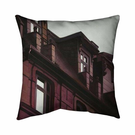 BEGIN HOME DECOR 20 x 20 in. Architectural Building-Double Sided Print Indoor Pillow 5541-2020-AR9
